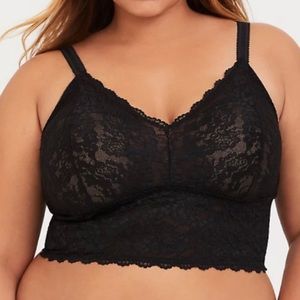 🆕 Black Lace Bralette 1 1X 14 16 NWT Torrid New!